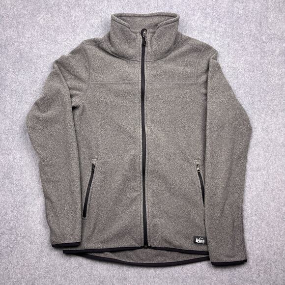 REI Jackets & Blazers - rei co op jacket gray fleece full zip collared small